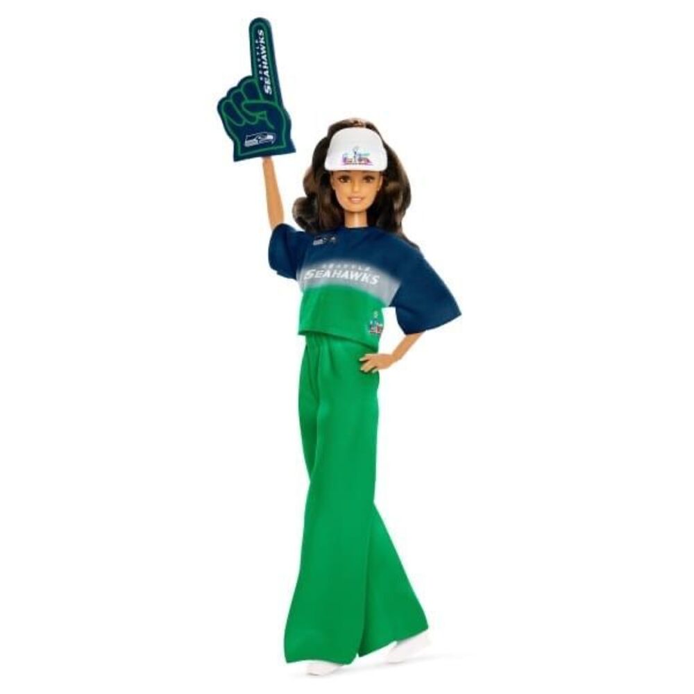 Barbie Super Bowl LX Seattle Seahawks Doll NIB